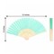 5 MINT GREEN Handheld Silk FOLDING FANS Decorative Wedding Favor